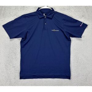 F&G Tech Polo Shirt Adult Medium Blue The Players Golf Golfer Golfing Rugby Mens